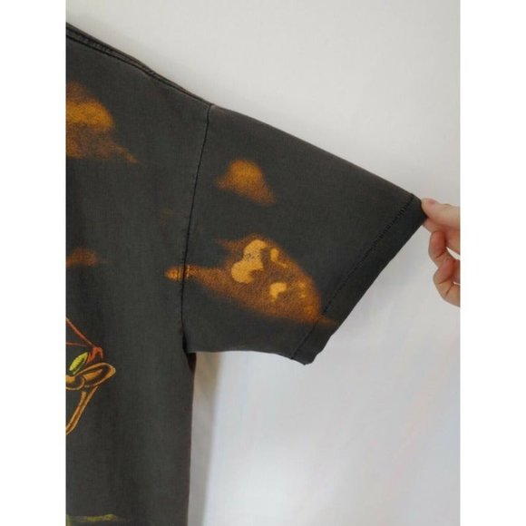 Vtg 1995 Wile E Coyote Road Runner Looney Tunes All Over Print Signal Artwear MD - Picture 11 of 11